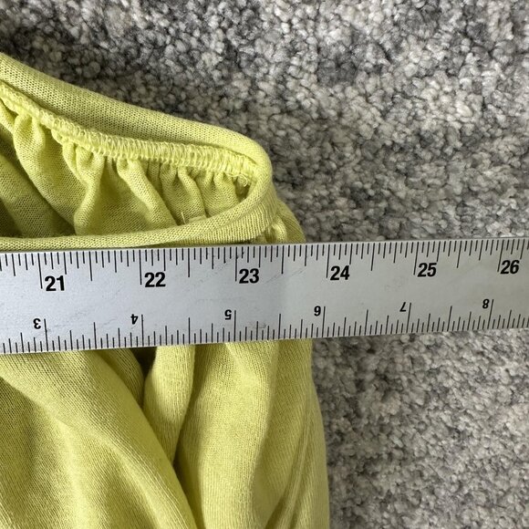 Free People Tank Top Womens Large Green Babydoll Spaghetti Strap Boho Flowy - Picture 2 of 6